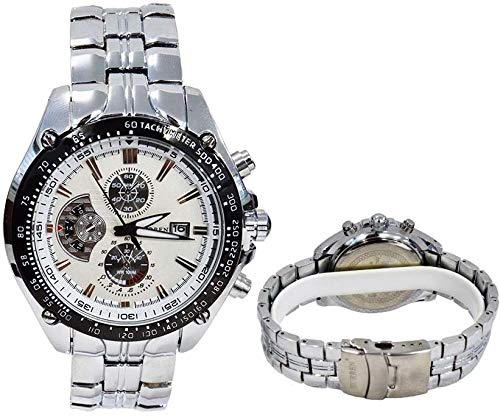 CURREN Silver White Quartz Movt Boy's and Men's Stainless Steel Band Date Stylish Wrist Watch 8083