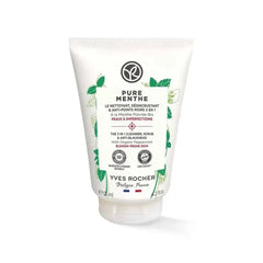 Yves Rocher 3-in-1 Pore-Cleansing Gel Scrub with Mint Deep Cleansing & Exfoliation for Matte Skin Purifies Without Drying – 125ml / 4.2 fl.oz