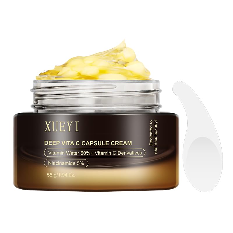 Vitamin C Face Cream – Hydrating Day & Night Moisturizer with Niacinamide & 50% Vitamin Water – 55g