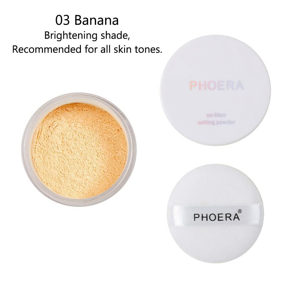 Phoera® Full Coverage Foundation, Primer, Setting Powder and MISKEEN Makeup Brush Soft Matte Oil Control Concealer 30ml Long Lasting Flawless Cream Smooth Aquapurity (105 SAND SET)