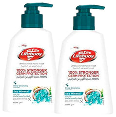 LIFEBUOY Antibacterial Hand Wash, Sea Mineral, for 100% stronger germ protection* & hygiene, 200ml x 2