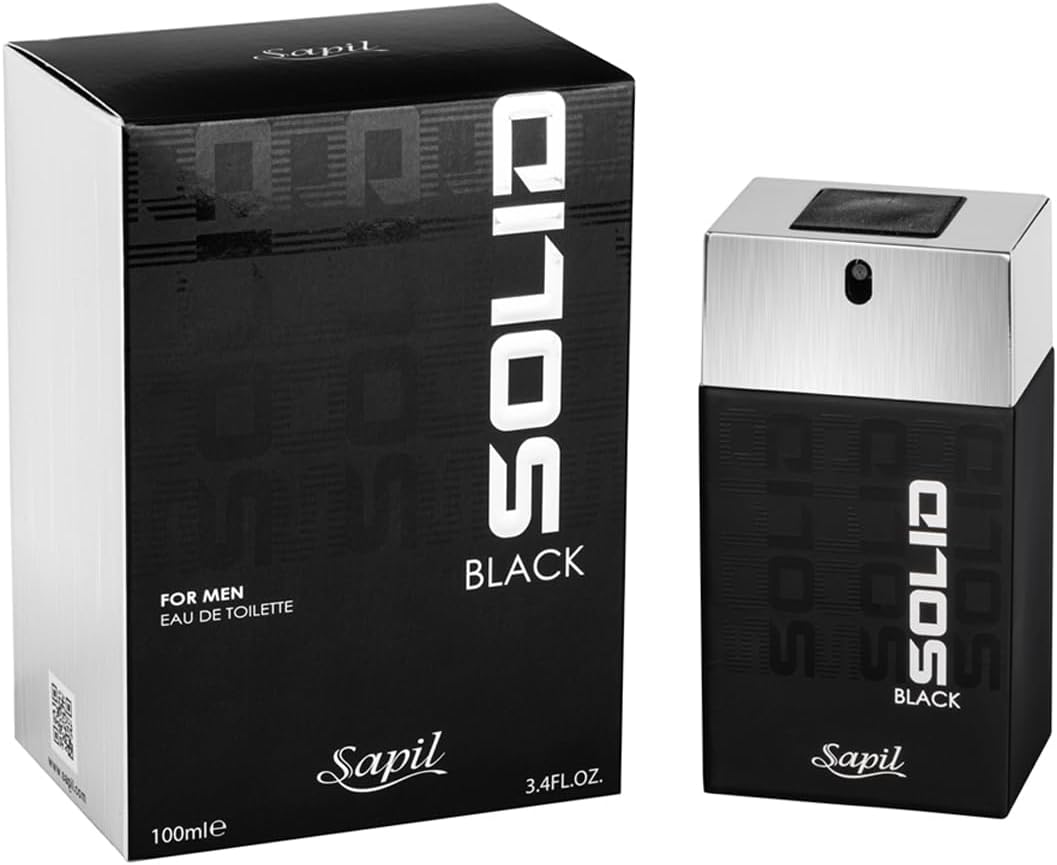 Sapil Solid Black for Men Eau De Toilette 100ml