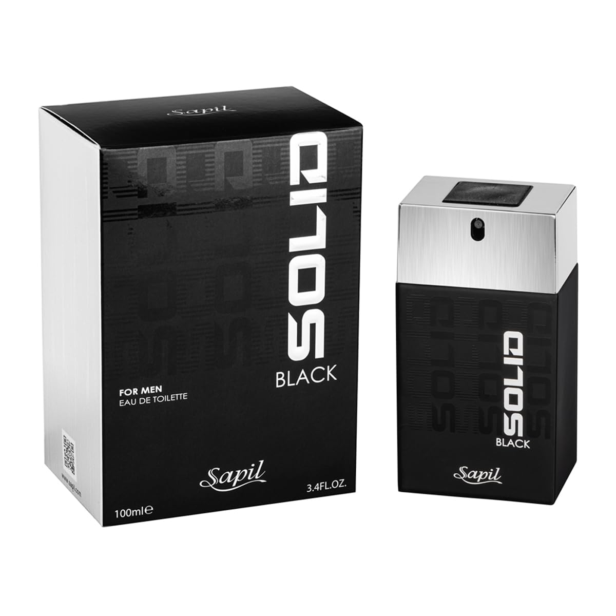 Sapil Solid Black for Men Eau De Toilette 100ml