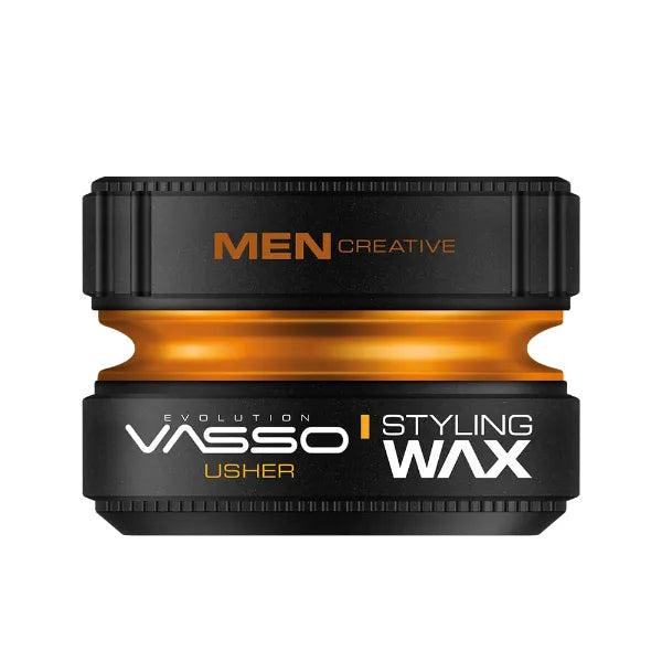 Vasso Hair Styling Wax For All Hair Types, Natural Hold and Natural Shine | AQUA Usher - 150 ml