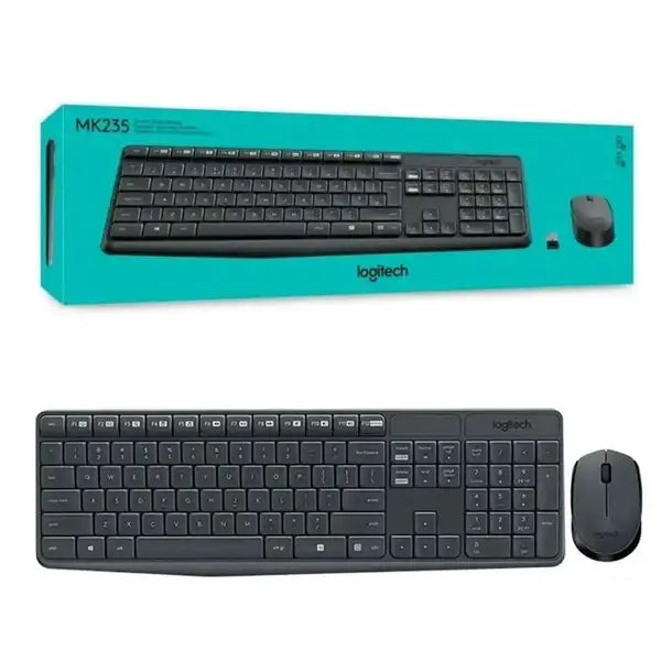 Logitech MK295 Silent Keyboard Mouse Combo - Black