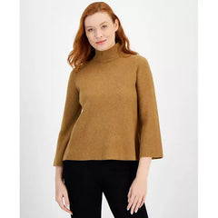 Anne Klein Women's Bell Sleeve Pullover Sweater, Elegant Comfortable Knit Top