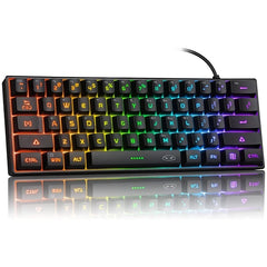 MageGee TS91 Wired Membrane RGB Gaming Keyboard