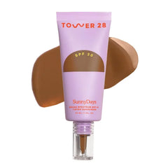 Tower 28 SunnyDays SPF 30 Tinted Moisturizer - 2-in-1 Buildable Coverage Foundation + Mineral Sunscreen for Face - Zinc Oxide, Aloe & Prickly Pear for Sensitive Skin