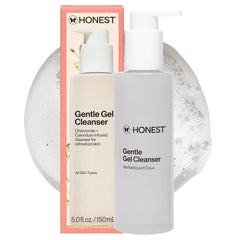 Honest Beauty Gentle Gel Daily Face Cleanser – Calming, Hydrating & Refreshing Facial Wash for Sensitive Skin, Vegan Formula – 1.5 fl oz Travel Size, 5 fl oz Full Size