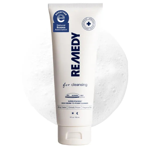Remedy for Rich Cream Cleansing | Cream-to-Foam Face Wash with Ceramides, Glycerin and Panthenol | Hydrating Cleanser for Normal to Dry Skin