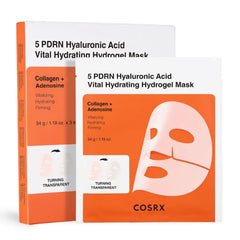 COSRX Advanced Snail Mucin Glass Glow Hydrogel Face Masks Skincare 3 EA