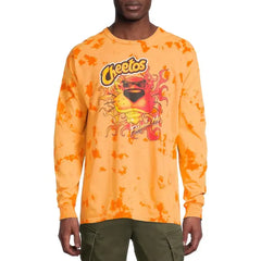 Cheetos Men's and Big Men's Chester Graphic Long Sleeve Graphic Tee