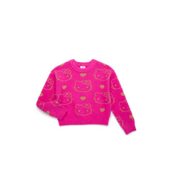 Barbie Girls Metallic Lurex Holiday Sweater