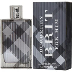 Burberry Brit For Him Eau De Toilette Spray, Cologne for Men, 3.3 Oz