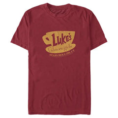 Men's Gilmore Girls Distressed Luke's Diner Logo Graphic Tee