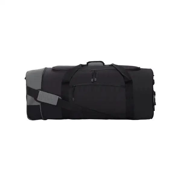 Travelers Club 32" Collapsible Polyester Rolling Duffel - Black