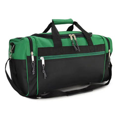 DALIX 21" Blank Sports Duffle Bag Gym Bag Travel Duffel with Adjustable Strap in Purple