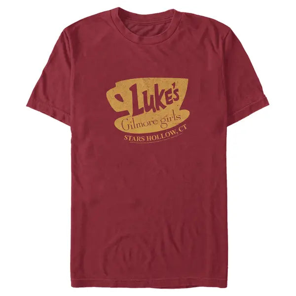 Men's Gilmore Girls Distressed Luke's Diner Logo Graphic Tee