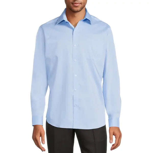 George Men's Classic Dress Shirt with Long Sleeves