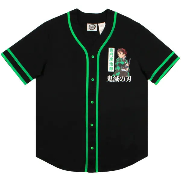 Demon Slayer Tanjiro Athletic Baseball Jersey Shirt for Mens