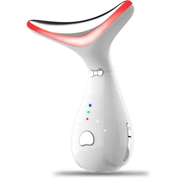 Neck Face Beauty Device, Skin Care Facial Massager, 3 in 1 Portable Face Massager for Skin Care, Face Sculpting Tool, Vibration, Thermal, Microcurrent