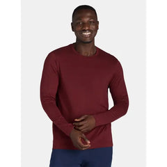 Athletic Works Men's and Big Men’s Tri-Blend Active Tee with Long-Sleeves