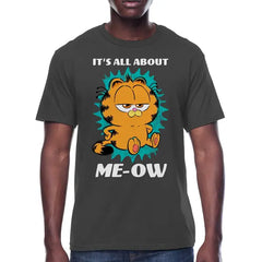 Garfield, Mens Apparel Graphic Crew Neck T-Shirt, Baby Garf Solo