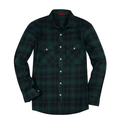 Alimens & Gentle Long Sleeve Button Up Shirt for Men Flannel Shirts Regular Fit