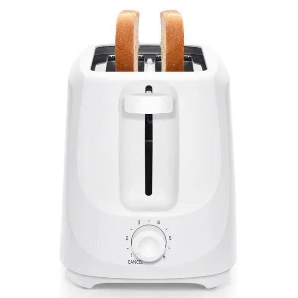 Mainstays 2-Slice Toaster with 6 Shade Settings and Removable Crumb Tray, Black