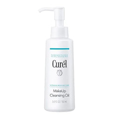 Curel Japanese Skin Care Makeup Cleansing Gel, Waterproof Eye Makeup Remover and Gentle Facial Cleanser for Dry, Sensitive Skin, Step 1 of 2.