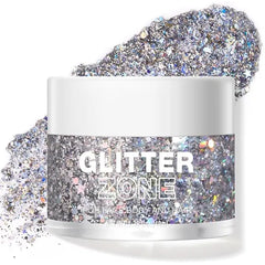 LANGMANNI Holographic Body Glitter Gel for Body, Face, Hair and Lip.Color Changing Glitter Gel Under Light.