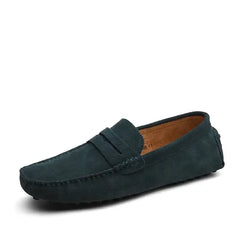Big Size Men's Casual Loafers Slip On Leather Shoes Lightweight Driving Shoes Moccasins Classic Penny Loafer Flats Boat Shoes