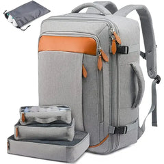 LOVEVOOK College School Backpack, 40L Expandable Carry On Luggage Backpack Flight Approved, Large Waterproof Hiking Outdoor Overnighter Bag for Men Women