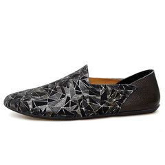 Men's Casual Loafers Slip On Leather Shoes Male Lightweight Driving Shoes Moccasins Classic Penny Loafer Flats Boat Shoes Outdoor Walking Shoes