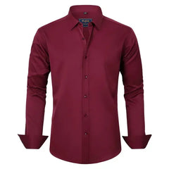 Alimens & Gentle Mens Long Sleeve Button Up Shirt Formal Dress Shirts Regular Fit