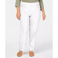 Alfred Dunner Plus Size Classic Allure Tummy Control Pull-On Average Length Pants
