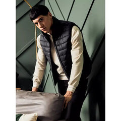 Plain Puffer Gilet - Black