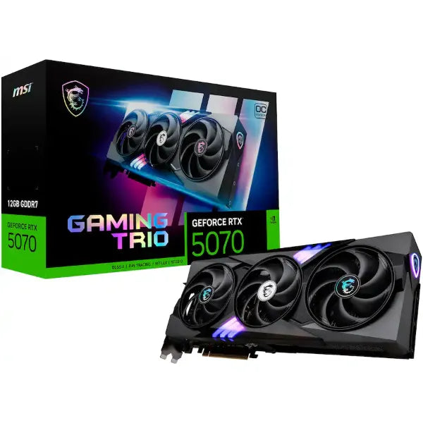 MSI GeForce RTX 5070 GAMING TRIO OC Graphics Card (G5070-12GTC) - 12GB