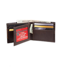 Genuine Dickies Men's Leather Extra Capacity Slimfold Wallet