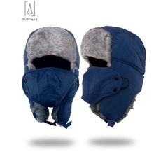 Gustave Winter Trapper Hat – Russian Trooper Ushanka with Ear Flaps & Windproof Ski Cap for Men and Women