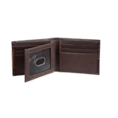 Genuine Dickies Men's Leather Extra Capacity Slimfold Wallet