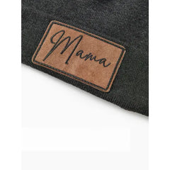 PATPAT Matching Hats for Family Members Solid Color Knit Cap Beanie woman