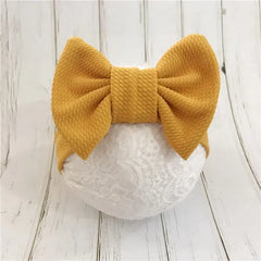 PATPAT Baby Solid Bowknot Headband share icon ginger