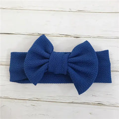 PATPAT Baby Solid Bowknot Headband share icon Blue