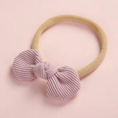 PATPAT Pretty Bowknot Solid Hairband for Girls share icon dark pink