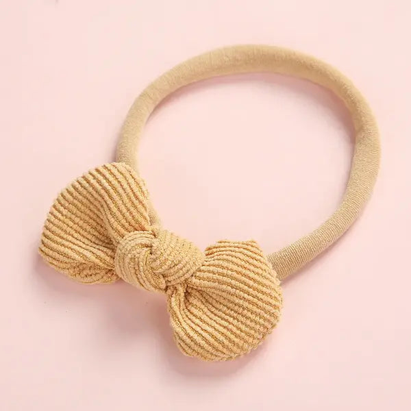 PATPAT Pretty Bowknot Solid Hairband for Girls share icon ginger
