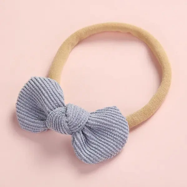 PATPAT Pretty Bowknot Solid Hairband for Girls share icon light blue