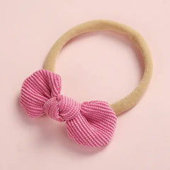 PATPAT Pretty Bowknot Solid Hairband for Girls share icon hot pink