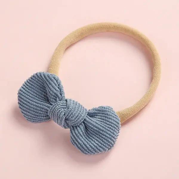 PATPAT Pretty Bowknot Solid Hairband for Girls share icon deep blue