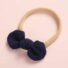 PATPAT Pretty Bowknot Solid Hairband for Girls share icon dark blue